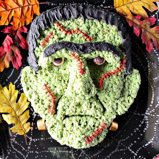 Frankenstein Rice Cereal Treat