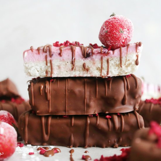 Coconut & Strawberry Cream Bars