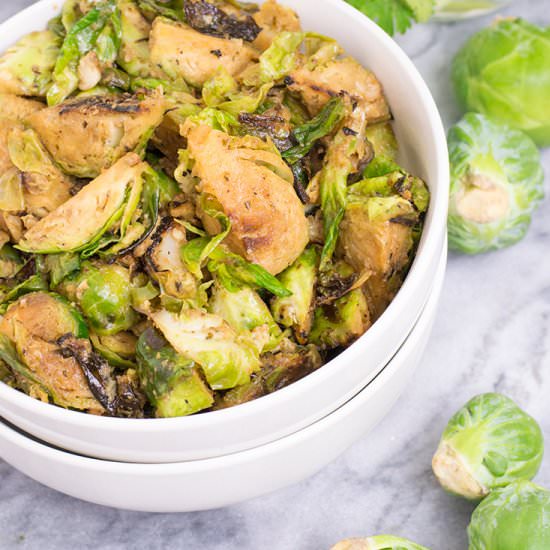 Spicy Sriracha Brussels Sprouts