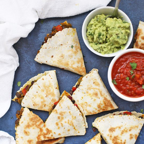 Loaded Vegan Quesadillas