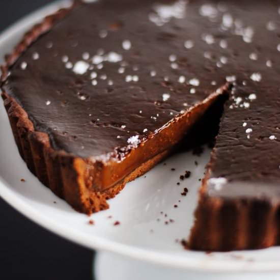 Chocolate Dulce de Leche Tart