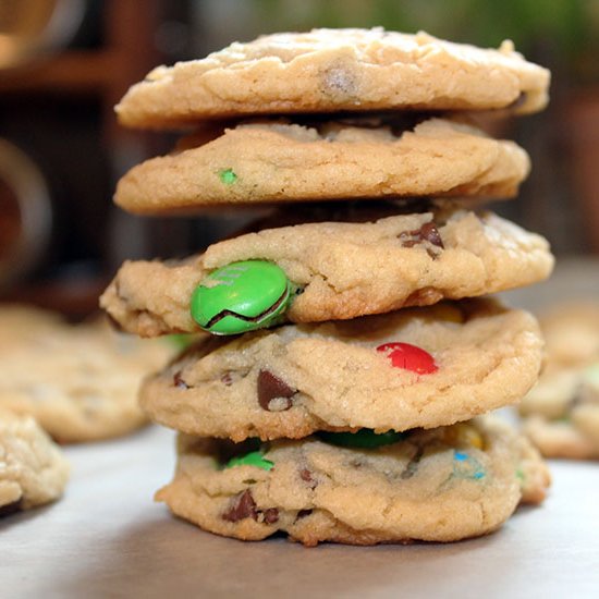 Peanut Butter M&M Cookies