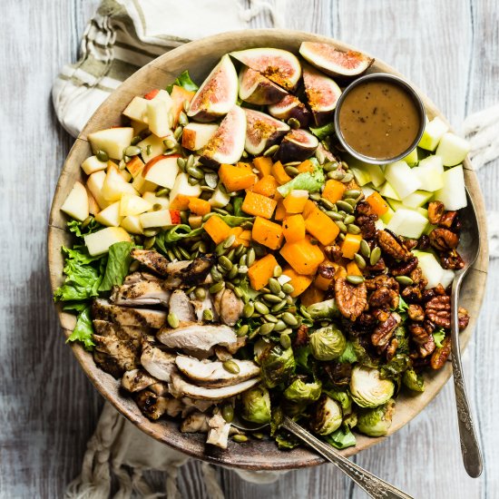 Fall Salad with Grilled Chicken