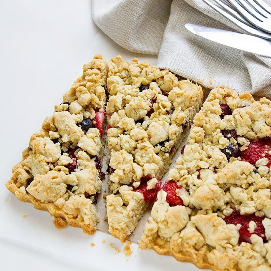 Blueberry Strawberry Butter Bars