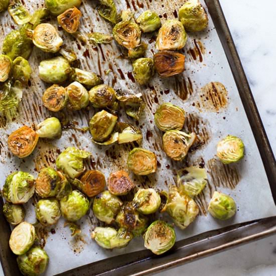 Balsamic Roasted Brussels Sprouts