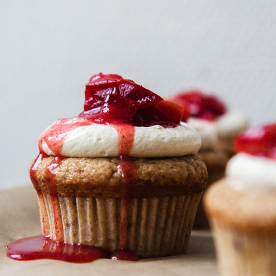 Plum and Muscovado Cupcakes