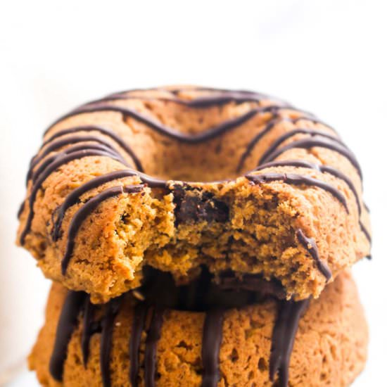 Pumpkin Chocolate Chip Donuts