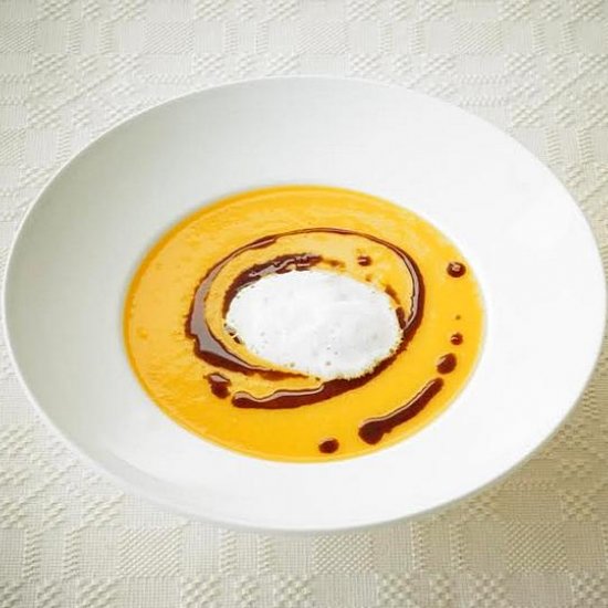 Pumpkin Soup with Milk Foam