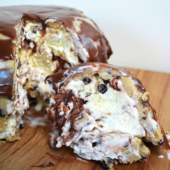 Cookie Dough Ice Cream Bomb