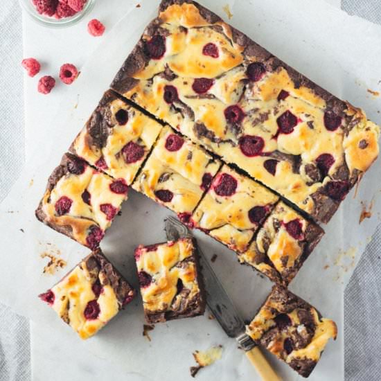 Raspberry Cheesecake Brownies