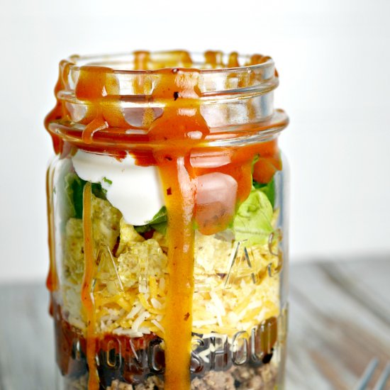 Mason Jar Taco Salad