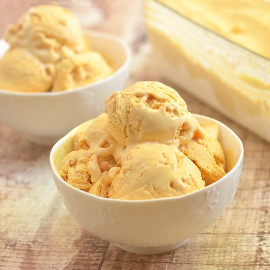 No-Churn Pumpkin Ice Cream