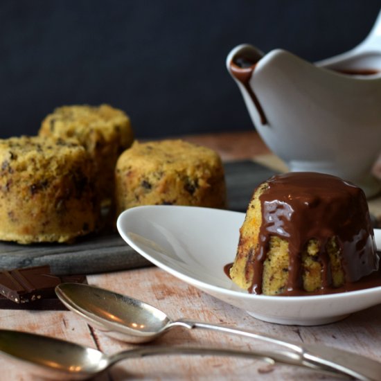 Chocolate orange Steamed Puddings