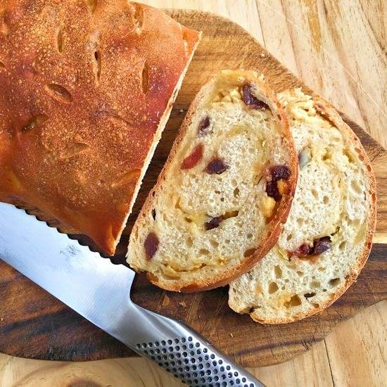 Cherry chocolate bread