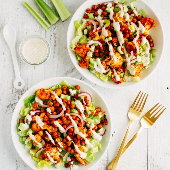 Buffalo Cauliflower Salad