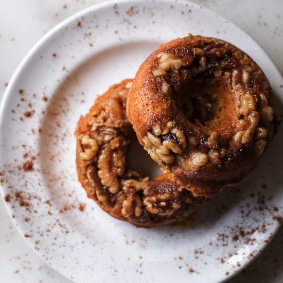 Pumpkin Walnut & Brown Sugar Donuts