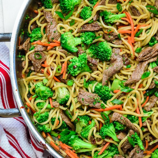 Beef and Broccoli Lo Mein