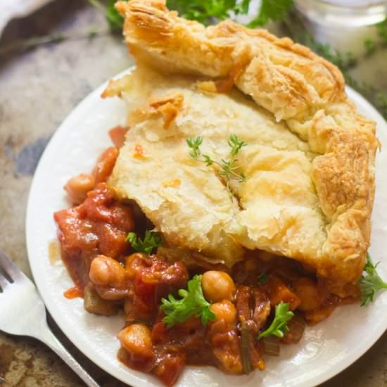 Chickpea Ragout Pot Pie