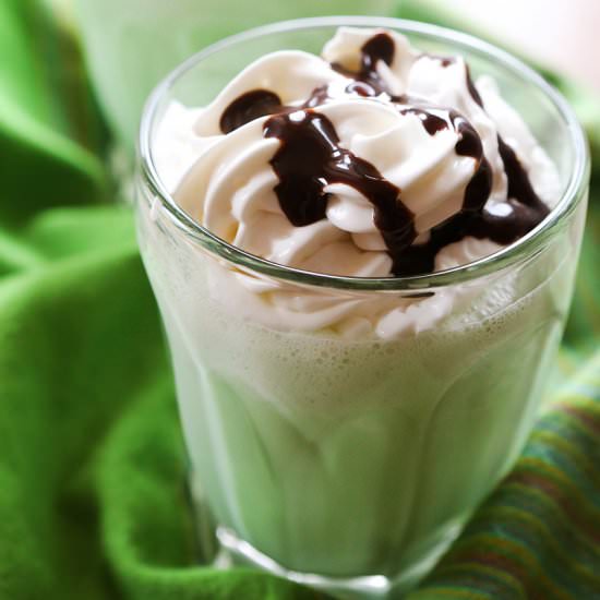 Homemade Shamrock Shake