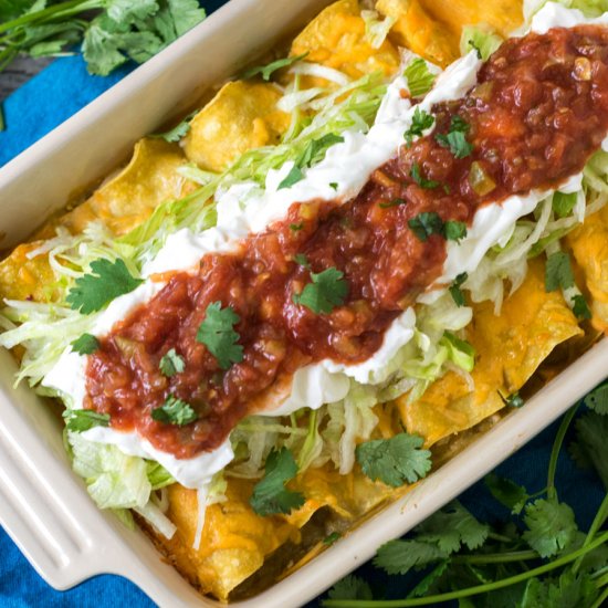 Sour Cream Chicken Enchiladas