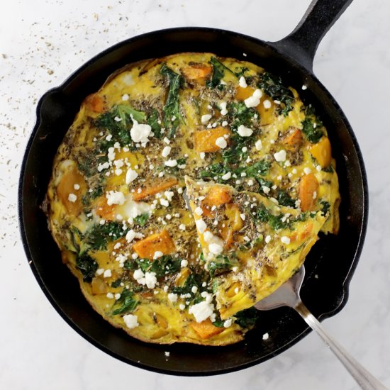 Butternut Squash & Kale Frittata