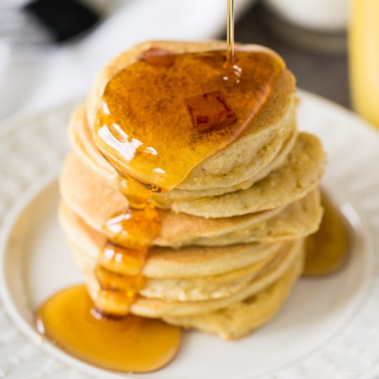 Silver Dollar Pancakes with Ham