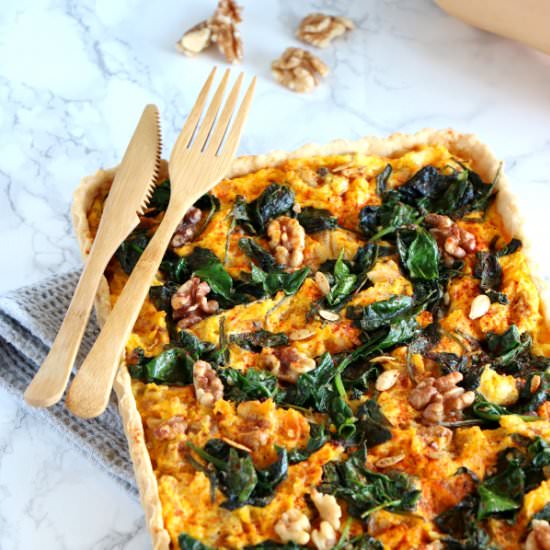 Pumpkin, Spinach and Goat Cheese