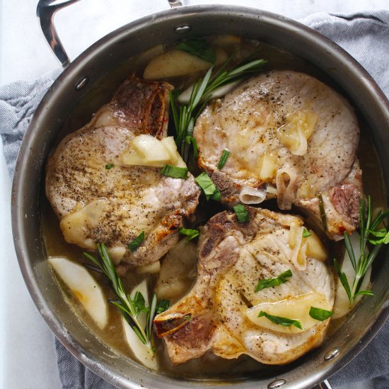 Apple Cider Brined Pork Chops