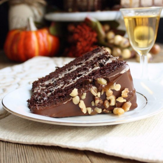 Pumpkin Ganache Cake