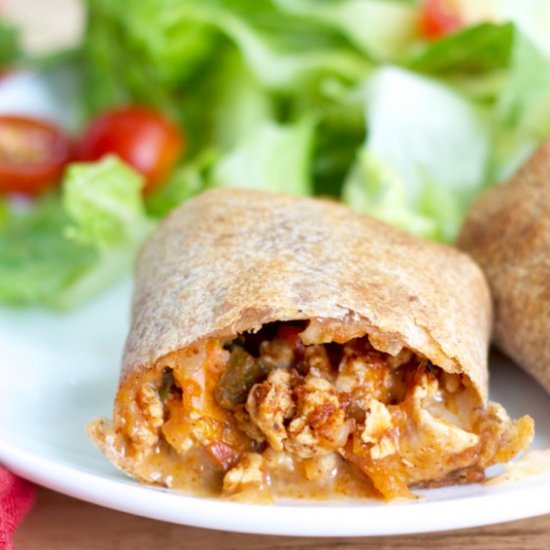 Veggie-Packed Baked Burritos