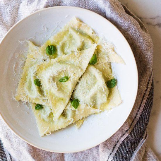 Asparagus Ricotta Ravioli