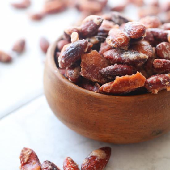 Bourbon Pumpkin Candied Almonds