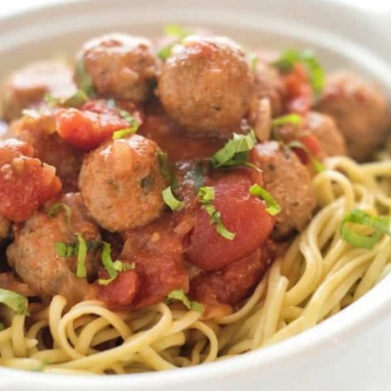 SLOW COOKER TURKEY MEATBALLS