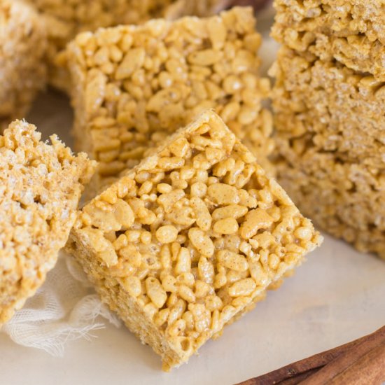 Pumpkin Spice Rice Krispie Treats