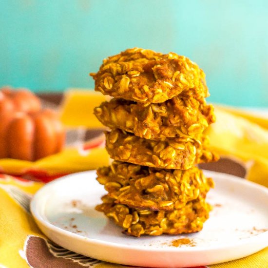 Pumpkin banana oatmeal cookies