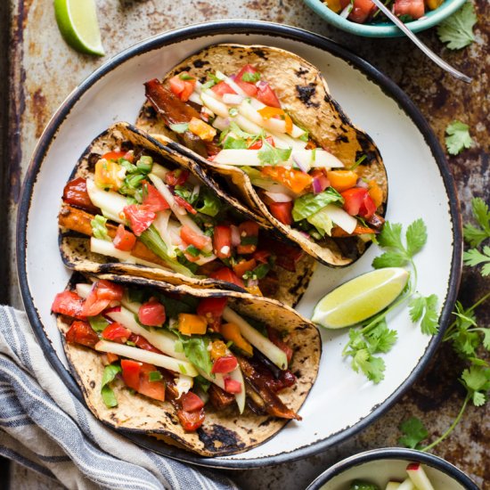 Tamarind-Glazed Vegetable Tacos