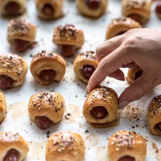 Everything Spice Mini Pretzel Dogs!