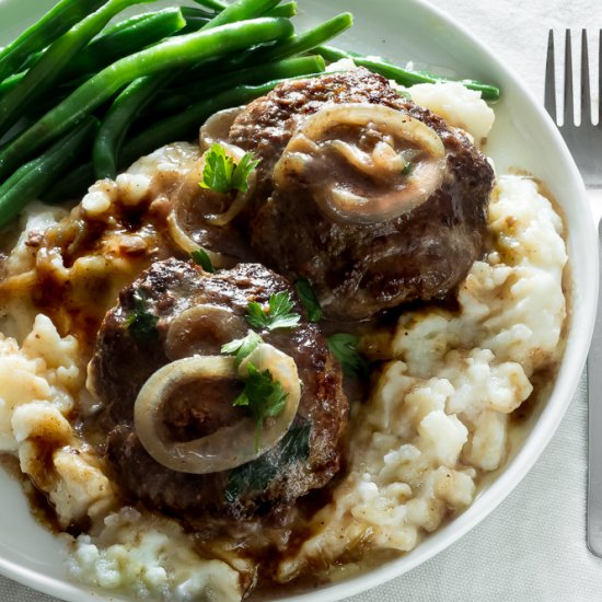 Salisbury Steak with Onion Gravy