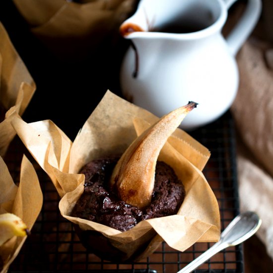 Chocolate Pear Muffins