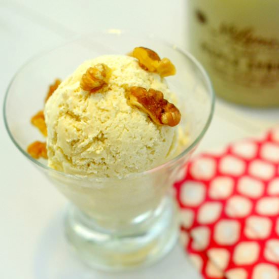 Homemade Maple Ice Cream