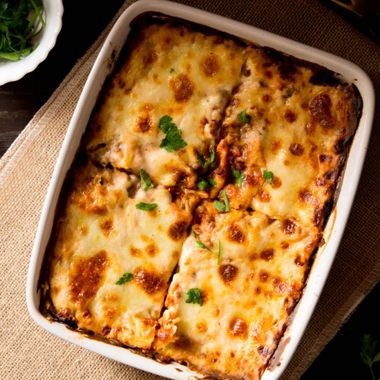 Lentil Ragu Lasagne