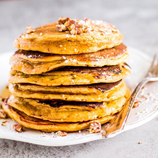 Fluffy Pumpkin Pancakes