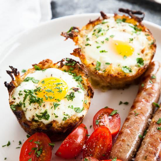 Sweet Potato Egg Nests