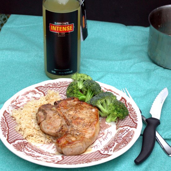 Ginger Honey Glazed Pork Chops