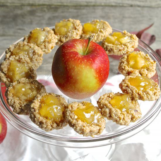 Apple Crumble Thumbprint Cookies