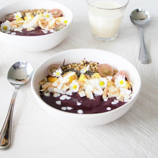 Acai Blueberry Smoothie Bowls