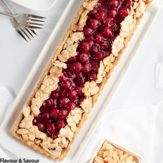 Gluten-Free Sour Cherry Almond Tart