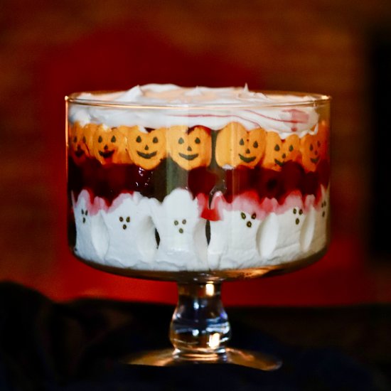 Easy Halloween Black Forest Trifle