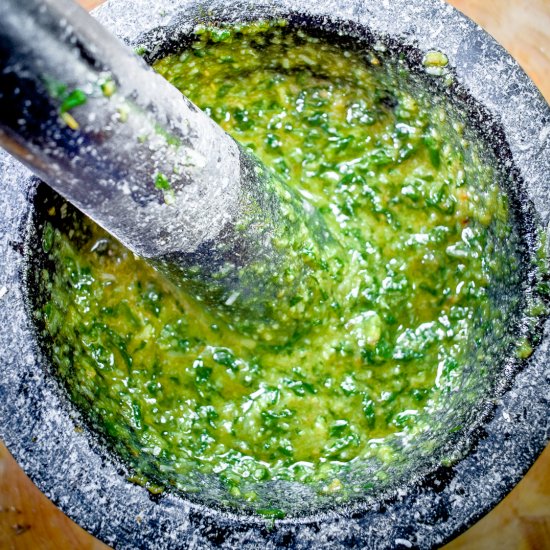 Homemade Basil Pesto