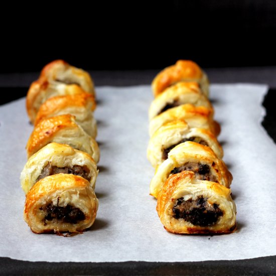 Apple & Black Pudding Sausage Rolls